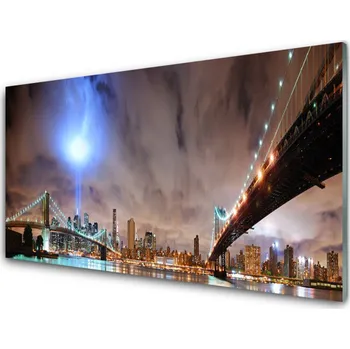 Obraz Obraz na skle Most Architektura 125x50 cm 2 Přívěsky