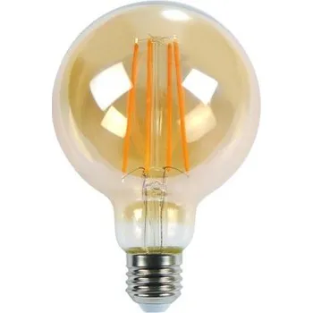 Žárovka Dekorativní LED žárovka E27 6 W teplé barvy ORO-E27-G125-FL-AMBER-6 W