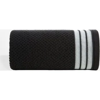 Ručník Černý bavlněný ručník MADLEN 50x90 cm