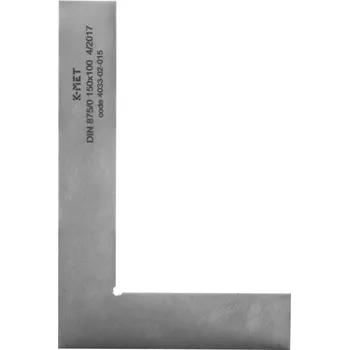 Úhloměr Úhelník přesný plochý KINEX/K-MET 300x200 mm, tř.př.1, DIN 875 (4033-12-030)