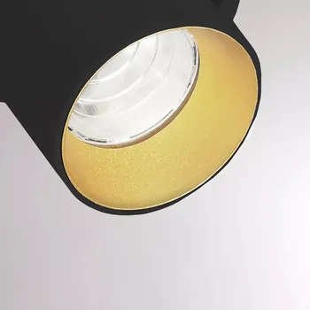 Bodové svítidlo Molto Luce Nastavitelný stropní reflektor se dvěma hlavami Missor II GU10 Barevná varianta: Černá / Zlatá 222-00024 / 276-7000 / 276-7000