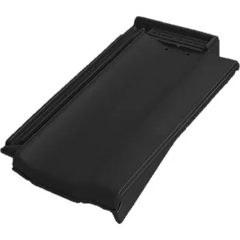 Střešní krytina BRAMAC Topas 13 Krajní taška pravá Černá Glazura