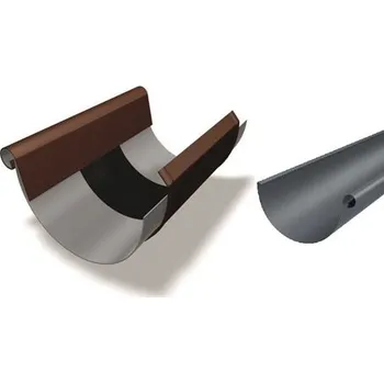 okap PREFA Žlaby 280 mm P.10 Dilatace návalka+záslepka Antracitová