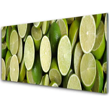 Obraz Obraz na skle Limetka Jídlo Kuchyně 100x50 cm 2 Přívěsky