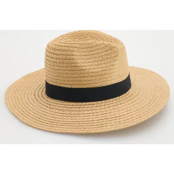 Čepice Reserved - Pletený klobouk panama - béžová - 757CO-80X - 757CO-80X-M