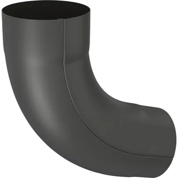 okap OKAPY POZINK LAKOVANÉ ZAMBELLI Pozink-lak svody 100 mm Koleno 72° pr.100 mm falcované RAL 9005 Černa