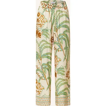 Dámské kalhoty Riani Dámské Marlene Kalhoty, krémová / zelená / khaki, 42