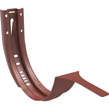 okap OKAPY POZINK LAKOVANÉ ZAMBELLI Pozink-lak žlaby r.š. 250 mm Žlabový hák 250 čelní montáž RAL 3009 Tmavě červená