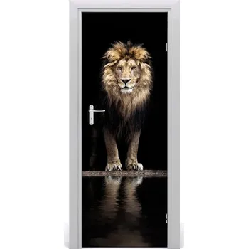 Fototapeta Samolepící fototapeta na dveře Lev portrét 95x205 cm