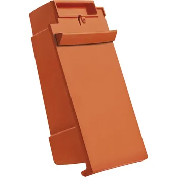 Střešní krytina CREATON Domino GROSSENGOTTERN Taška připojení hřebene větrací levá Černá matná engoba