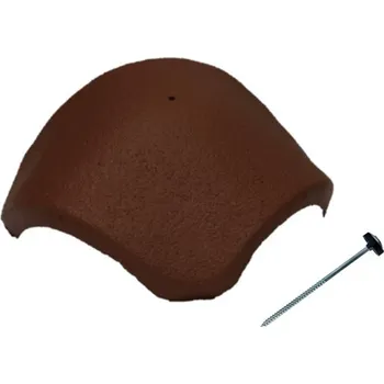 betonová krytina BRAMAC Hřebenáč EU Protector PLUS Hřebenáč rozdělovací s vrutem Tmavě hnědá