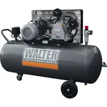 WALTER Litinový pístový kompresor WK550-4-0/200P příkon 3 kW, sací výkon 550 l/min, tlak 10 bar, vzdušník 200 l, napětí 400/50 V/Hz