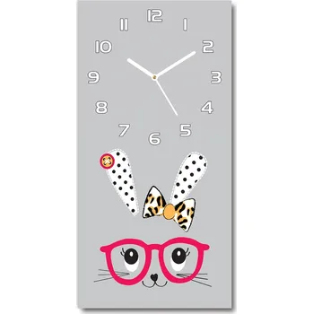 Hodiny Nástěnné hodiny Králík v brýlích