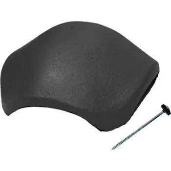 betonová krytina BRAMAC Hřebenáč EU Rozdělov. hřebenáč XS s vrutem Břidlicově černá