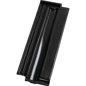 pálená krytina TONDACH Renoton 14 (Brněnka 14) HRANICE Poloviční taška 1/2 Černá Amadeus Glazura