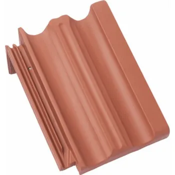 betonová krytina BRAMAC Granát 11 Taška pultu základní 1/1 Cihlově červená režná