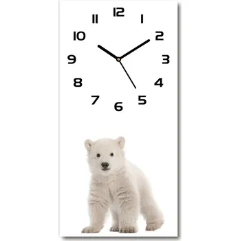 Hodiny Moderní hodiny nástěnné Polární medvěd