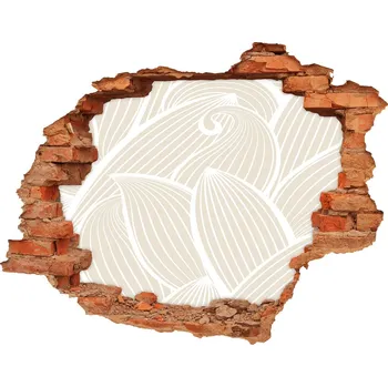 Fototapeta Nálepka 3D díra samolepící Listí vzor