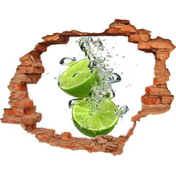 Fototapeta Nálepka díra na zeď beton Limetka pod vodou