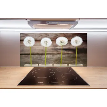 Obklad Skleněný panel do kuchynské linky Pampelišky