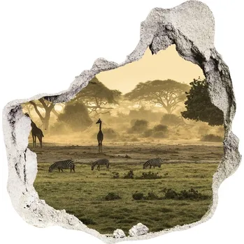 Fototapeta Nálepka fototapeta 3D Žirafy na savaně