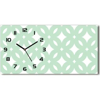 Hodiny Skleněné hodiny na stěnu Geometrické pozadí