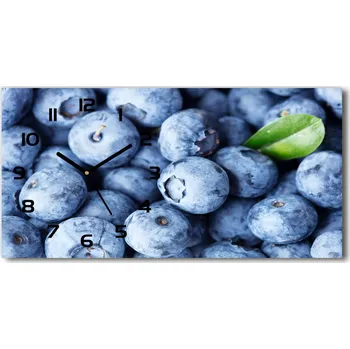 Hodiny Moderní skleněné hodiny na stěnu Borůvky