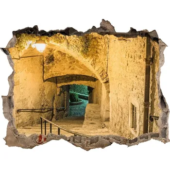 Fototapeta Fototapeta díra na zeď Peille noc Francie