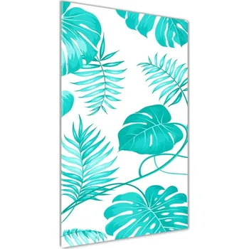 Obraz Vertikální Fotoobraz na skle Tropické listy