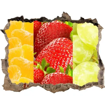 Fototapeta Samolepící nálepka beton Barevné ovoce