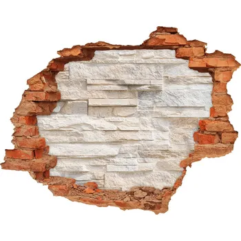 Fototapeta Nálepka 3D díra samolepící Zděná zeď