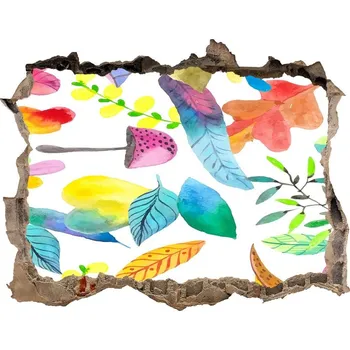 Fototapeta 3D díra nálepka Květinový vzor