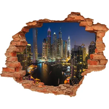 Fototapeta Fototapeta díra na zeď Marina Dubaj