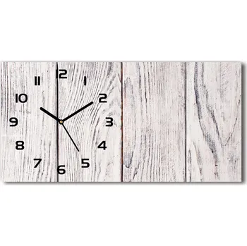 Hodiny Skleněné hodiny na stěnu Dřevěná stěna