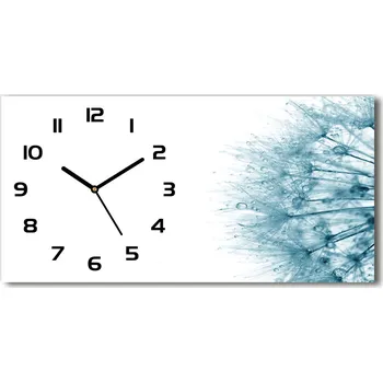 Hodiny Moderní skleněné hodiny na stěnu Pampeliška