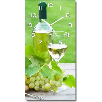 Hodiny Nástěnné hodiny tiché Hrozno a víno