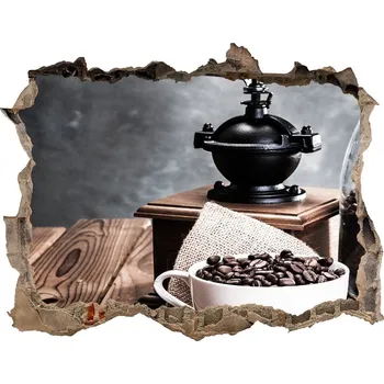 Fototapeta Díra 3D foto tapeta nálepka Mlýnek na kávu