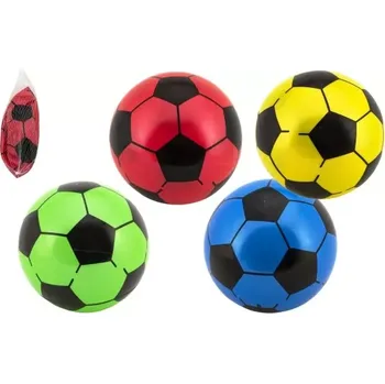 Dětský míč Teddies SuperTele nenafouknutý fotbalový míč v síťce 23 cm mix barev