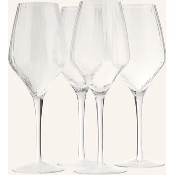 Sklenice Broste Copenhagen Sada 4 Skleniček Na Víno Sandvig, bílá