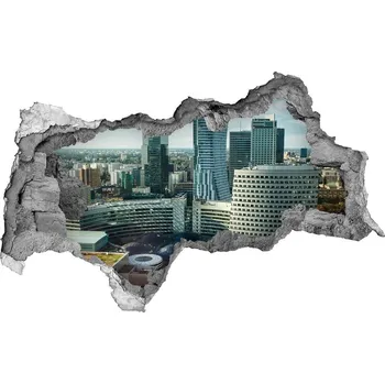 Fototapeta Fototapeta díra na zeď 3D Varšava Polsko