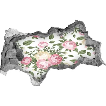 Fototapeta Nálepka 3D díra na zeď samolepící Růže