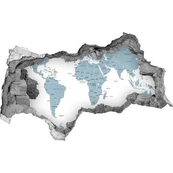 Fototapeta Samolepící díra na stěnu Politická mapa