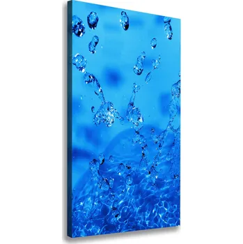 Obraz Vertikální Vertikální Foto obraz na plátně do obýváku Kapky vody