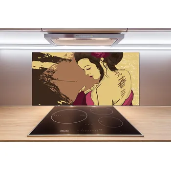 Obklad Skleněný panel do kuchyně Gejša