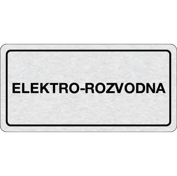 Domovní cedule B2B Partner Nalepovací cedulka na dveře - Elektro - rozvodna