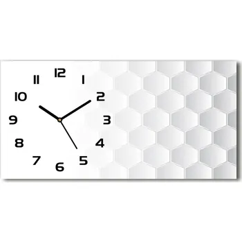 Hodiny Skleněné hodiny na stěnu Šestiúhelníky pozadí