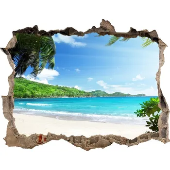 Fototapeta Nálepka fototapeta 3D na zeď Seychely pláž