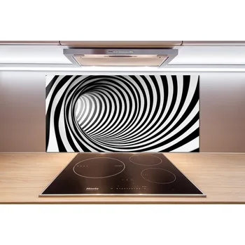 Obklad Skleněný panel do kuchynské linky Tunel 3D