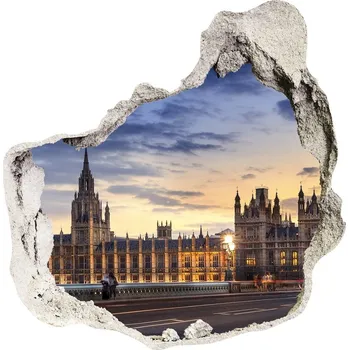 Fototapeta Fototapeta díra na zeď 3D Big Ben Londýn