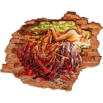 Fototapeta Díra 3D fototapeta nálepka Spící žena